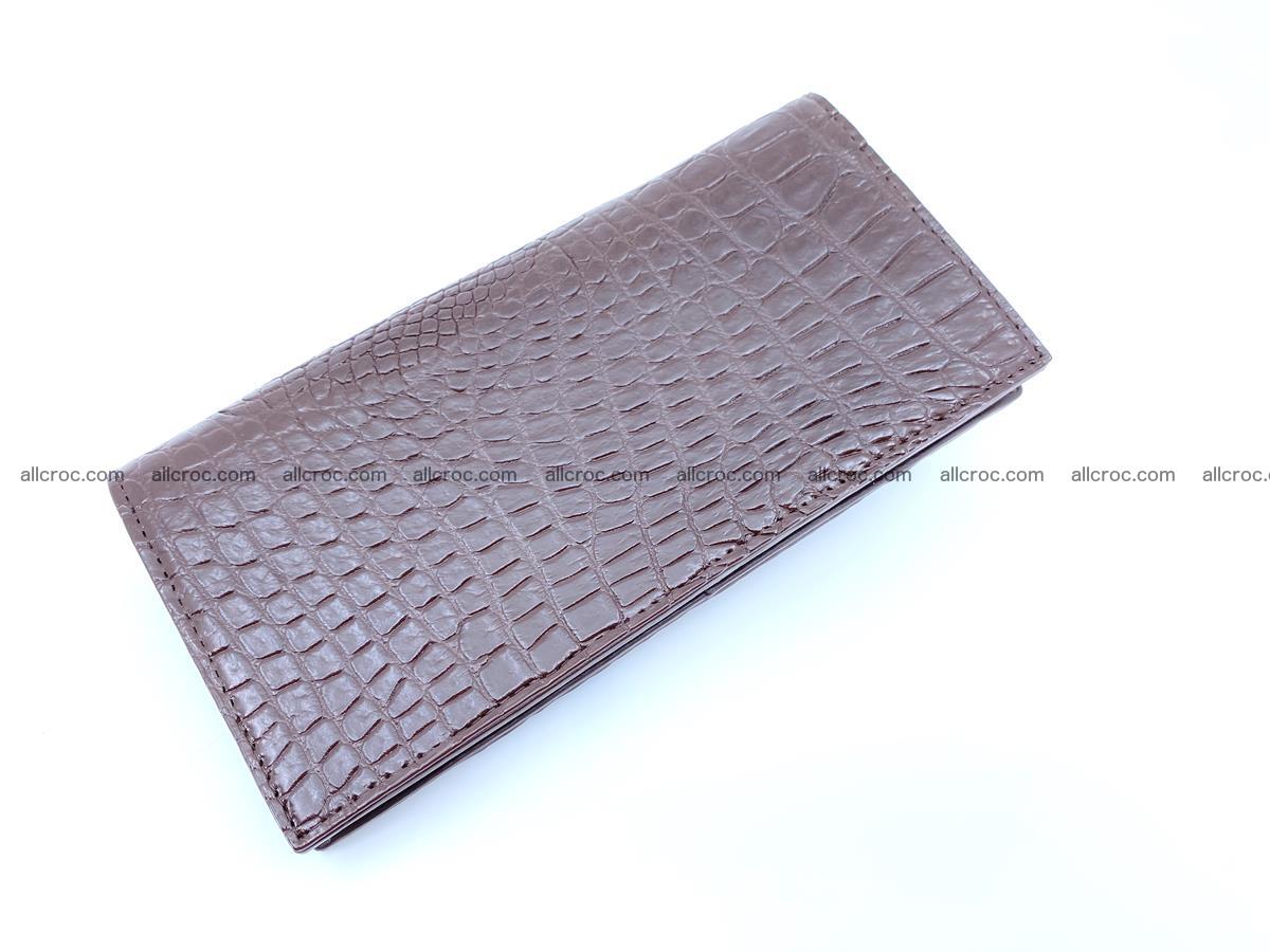 bifold long wallet from genuine crocodile skin 489 Foto 5