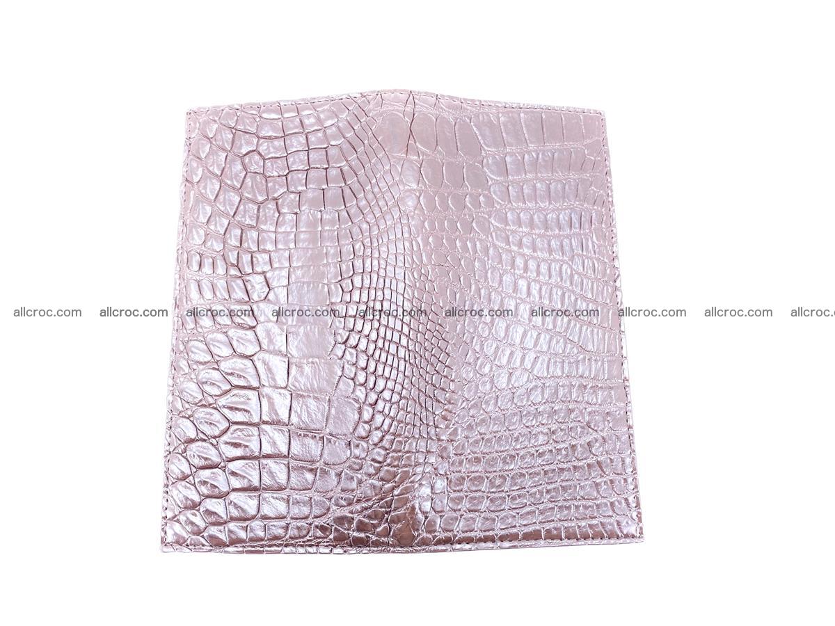 bifold long wallet from genuine crocodile skin 489 Foto 7