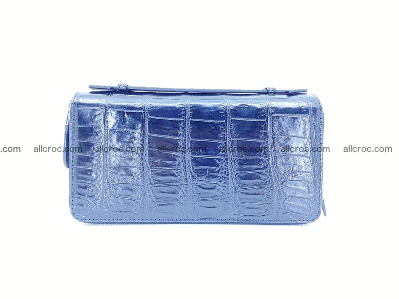 Crocodile skin wallet 2 zips 917