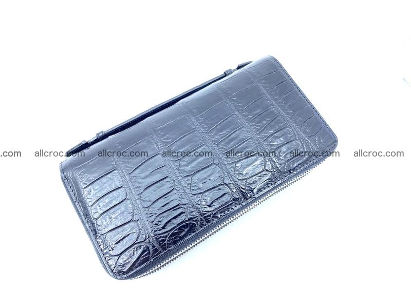 Crocodile skin wallet 2 zips 917