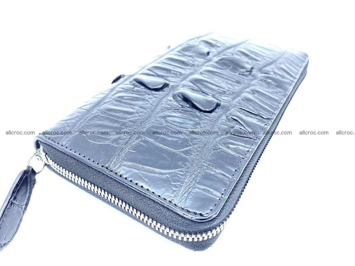 Crocodile skin zip wallet L-size 534 Foto 1
