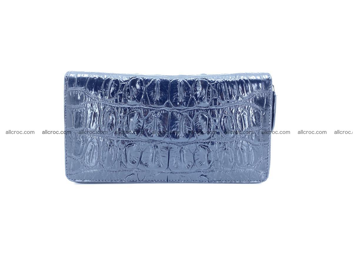 Crocodile skin zip wallet L-size 534 Foto 5