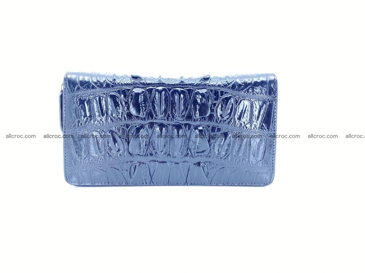 Crocodile skin zip wallet L-size 534 Foto 4