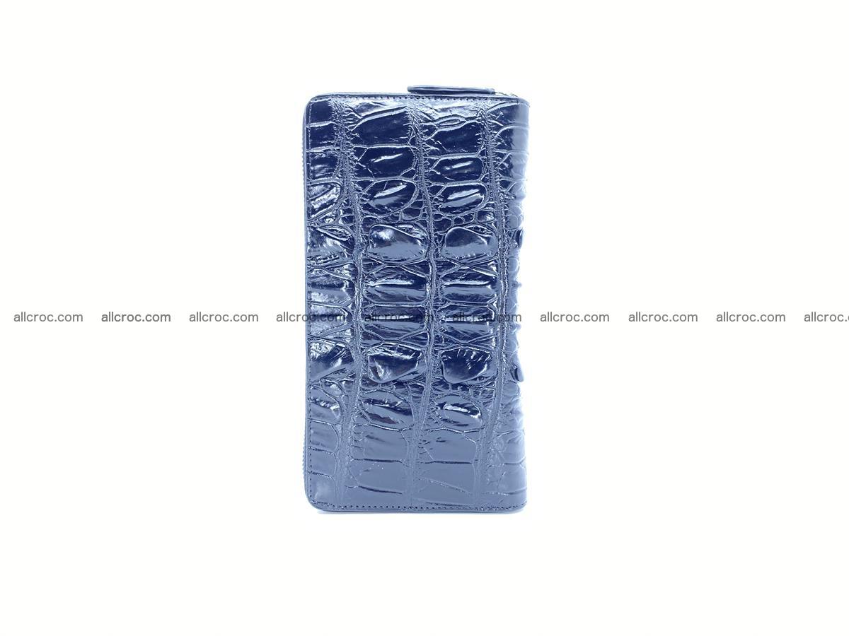 Crocodile skin zip wallet L-size 534 Foto 7