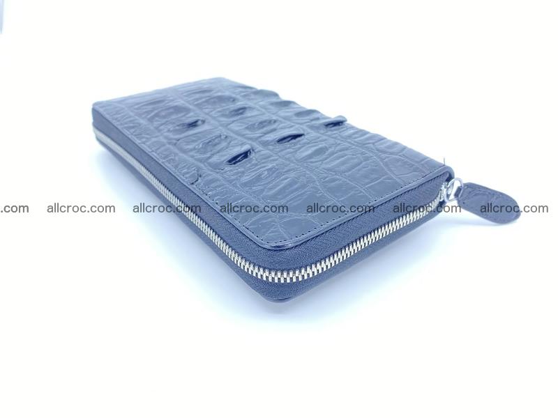 Crocodile skin zip wallet L-size 534