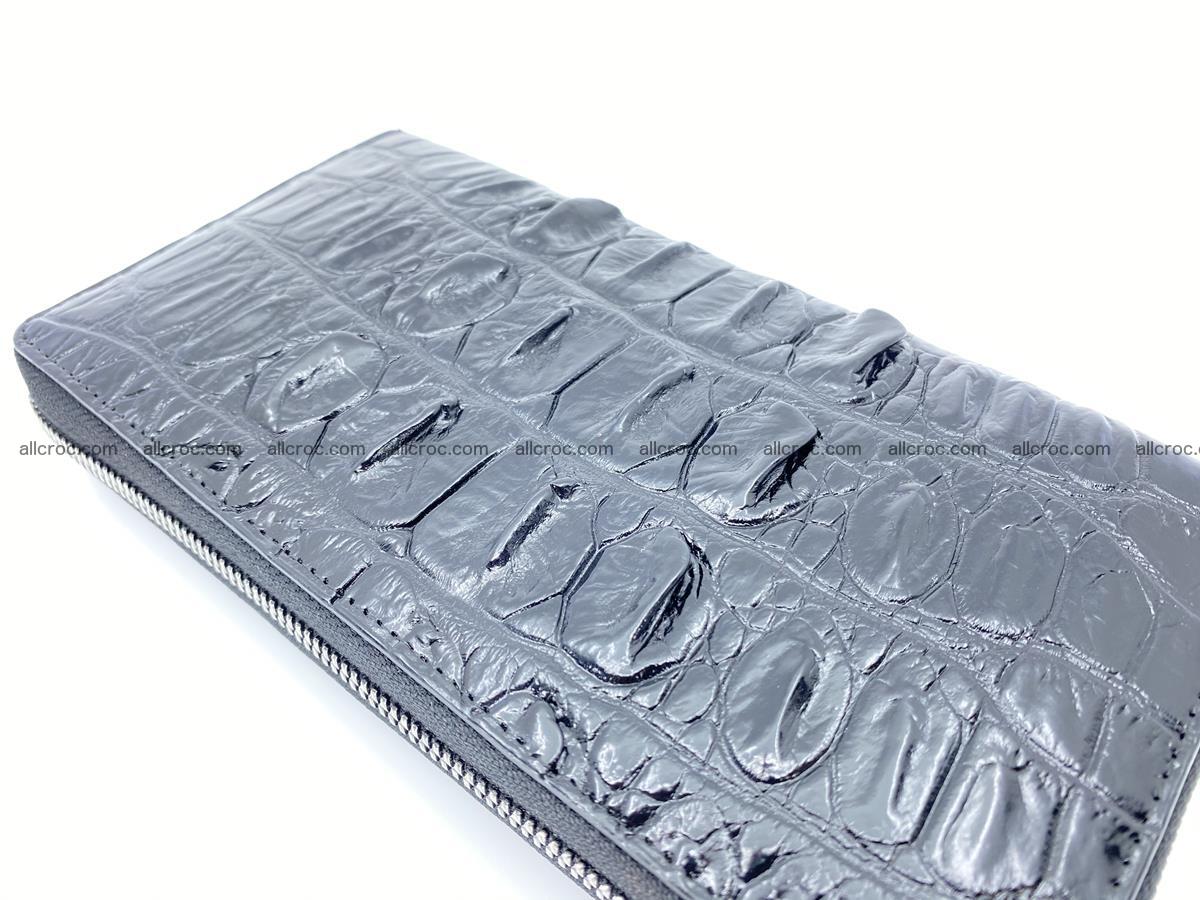 Crocodile skin zip wallet L-size 534 Foto 8
