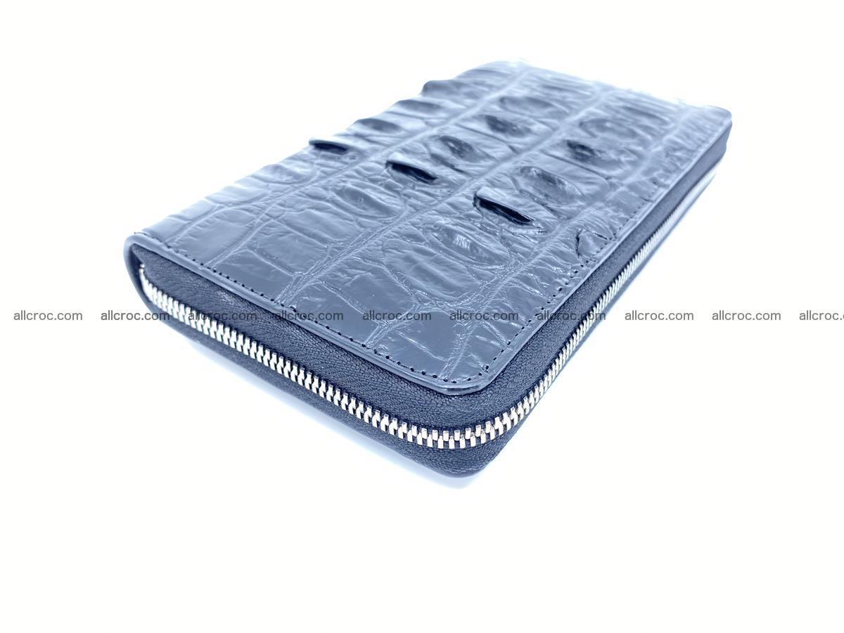 Crocodile skin zip wallet L-size 534 Foto 2