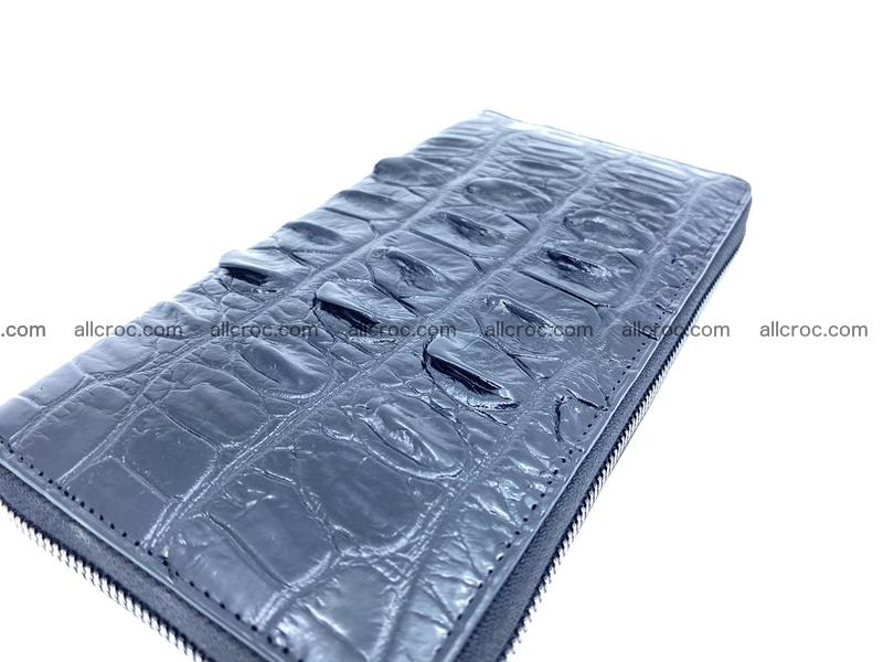 Crocodile leather wallet 1 zip 534