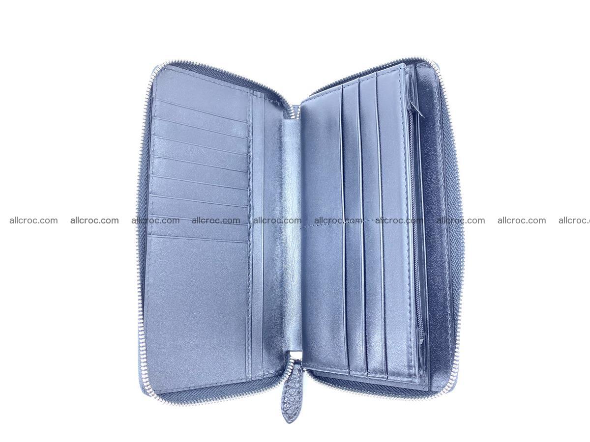 Crocodile skin zip wallet L-size 534 Foto 14