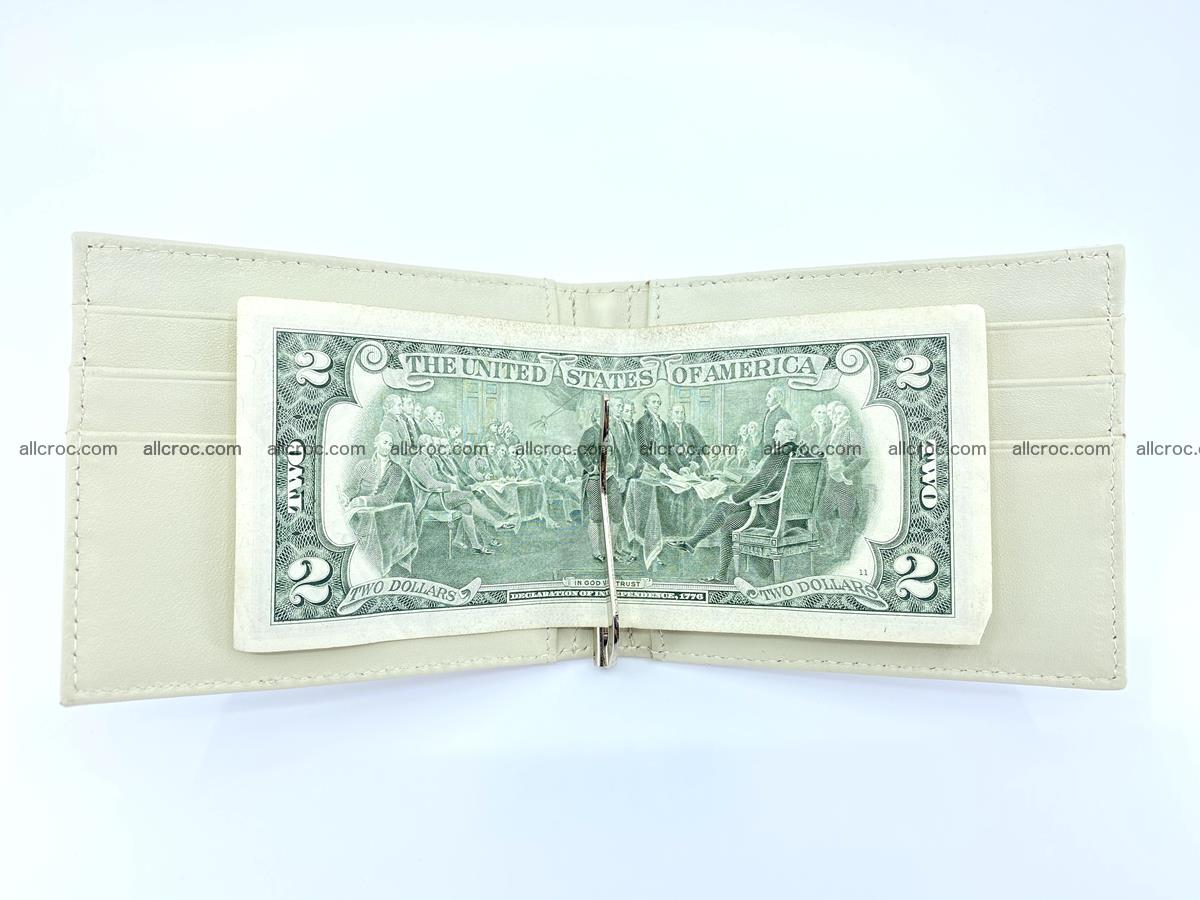 Crocodile leather money clip 935 Foto 4