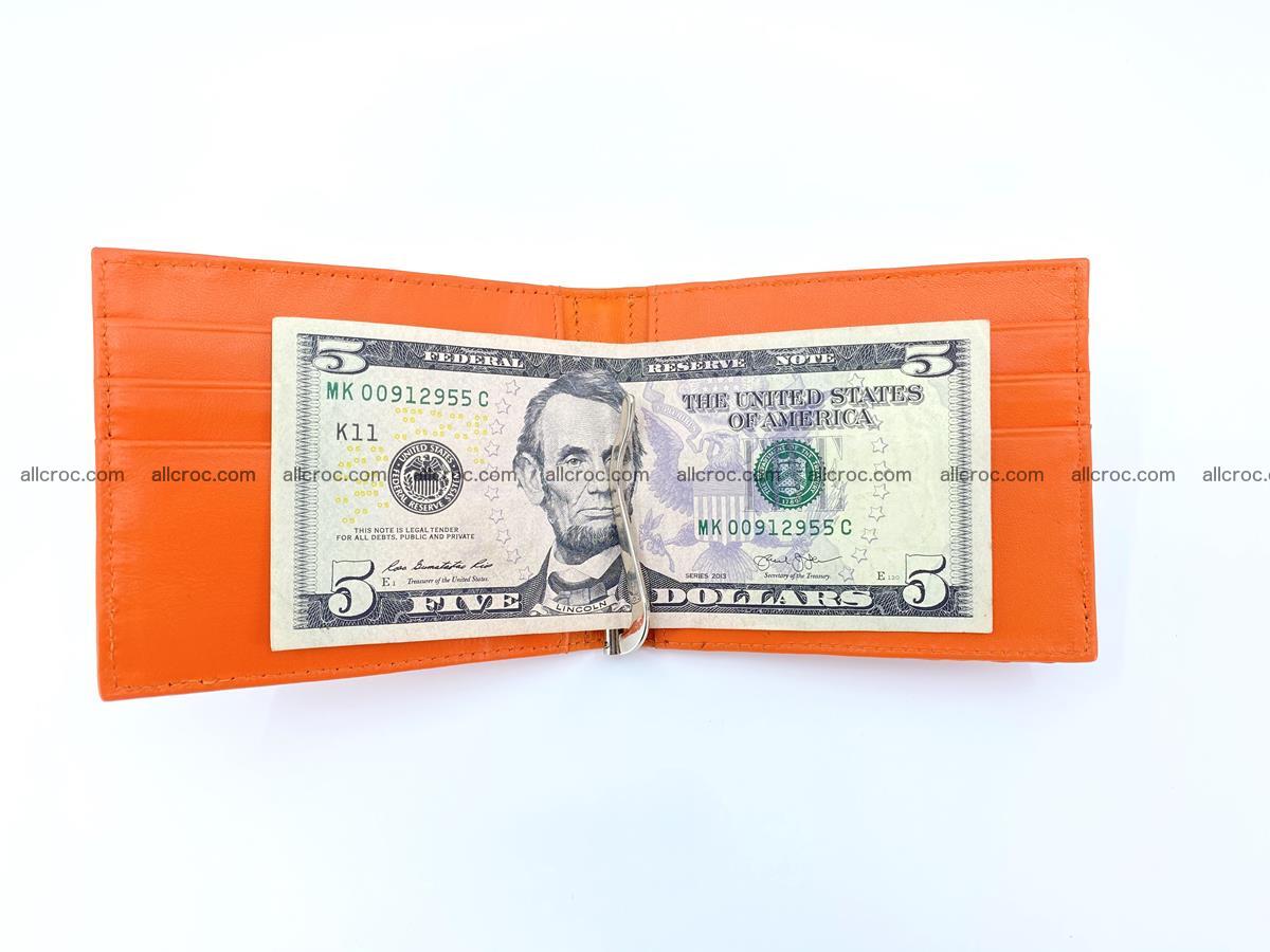 Crocodile leather money clip 945 Foto 4