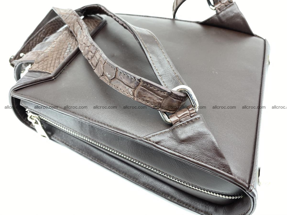 Crocodile skin backpack 893 Foto 7