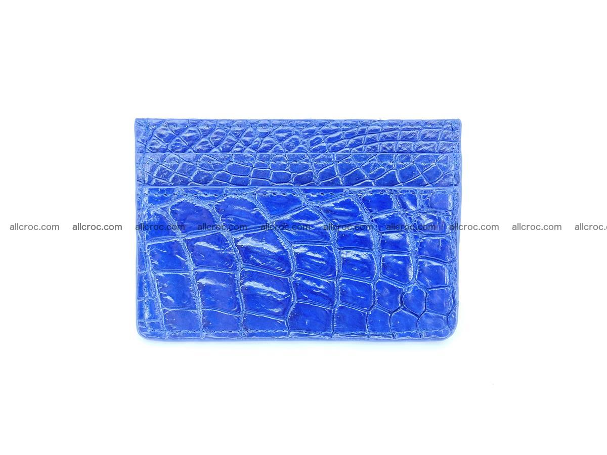 Crocodile skin card holder 994 Foto 1