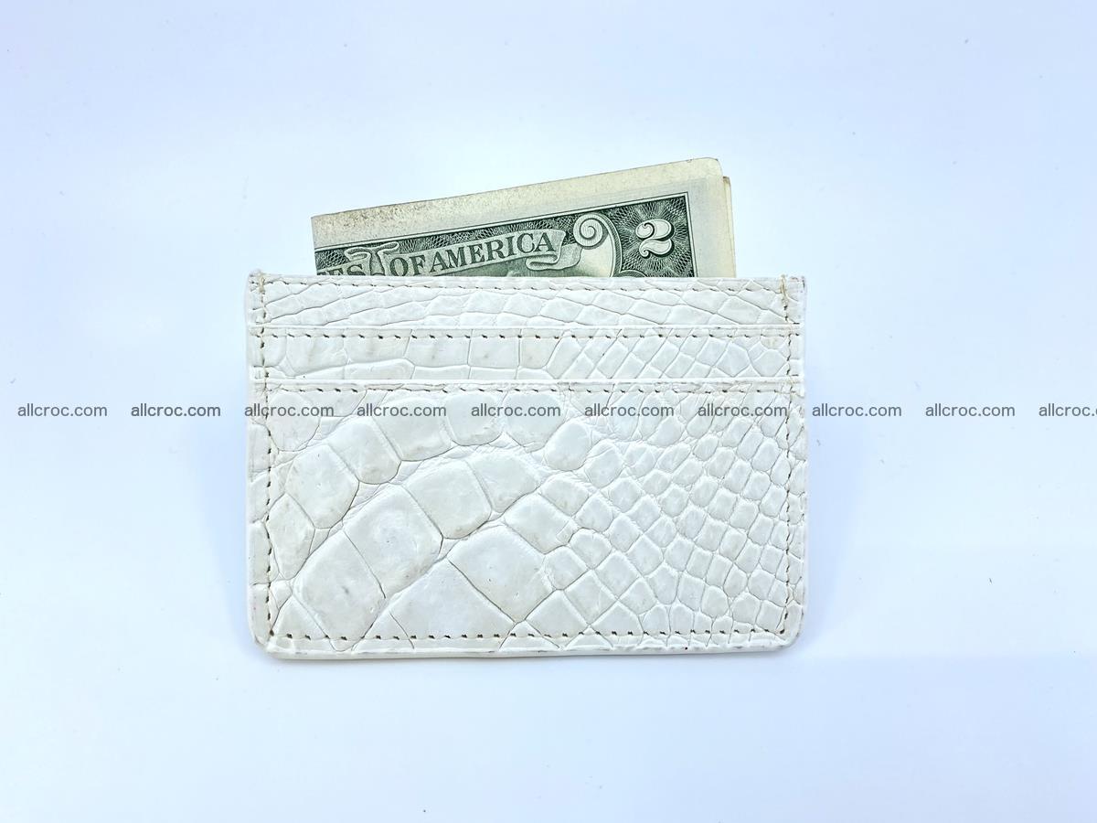 Crocodile skin card holder 996 Foto 2