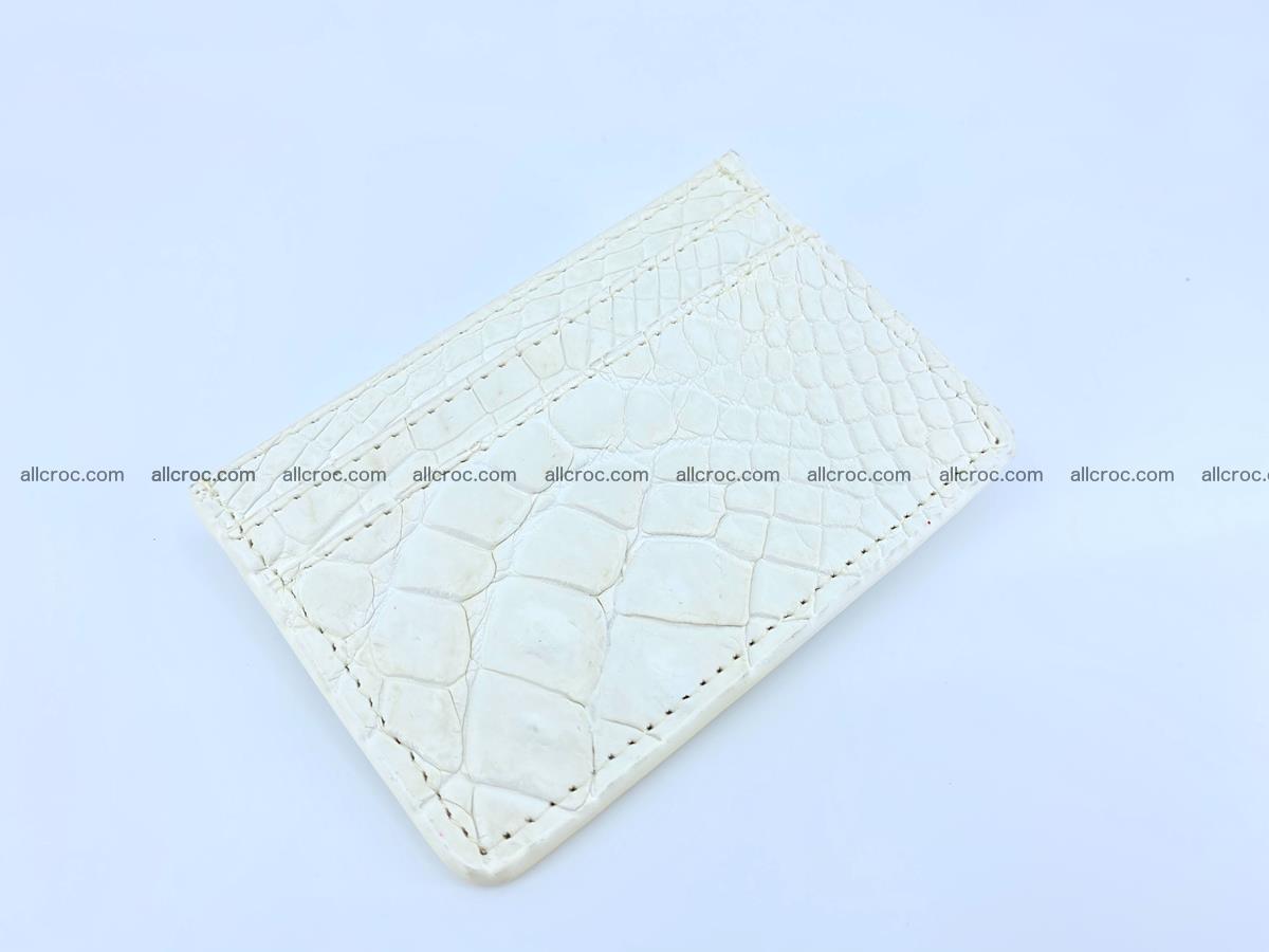 Crocodile skin card holder 996 Foto 0