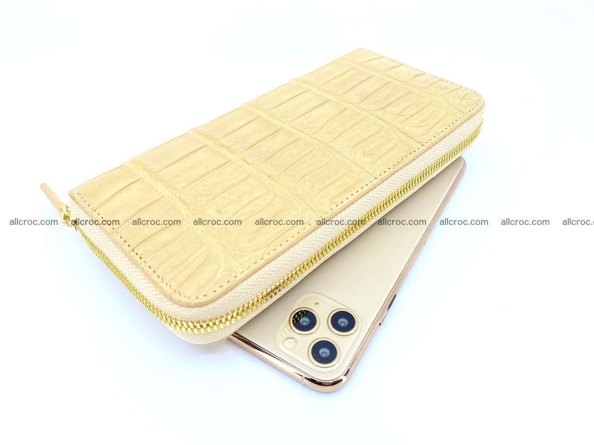 Crocodile skin long wallet 1 zip S-size 1378 Foto 0