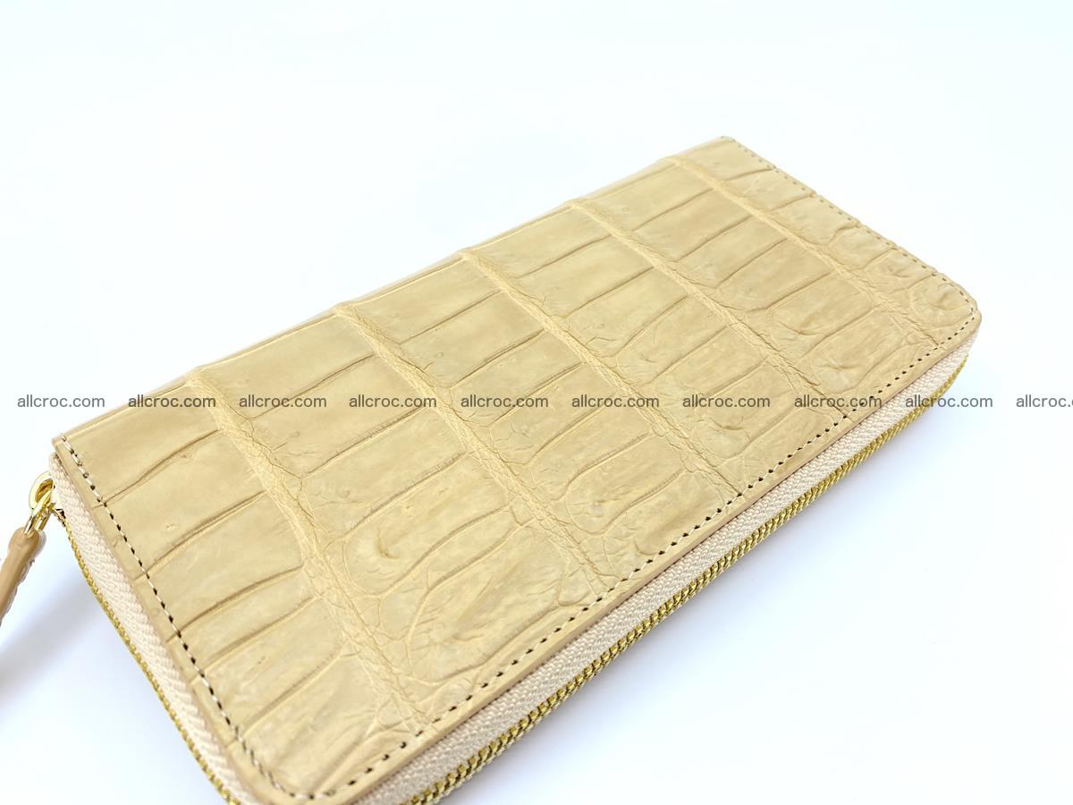 Crocodile skin long wallet 1 zip S-size 1378 Foto 1