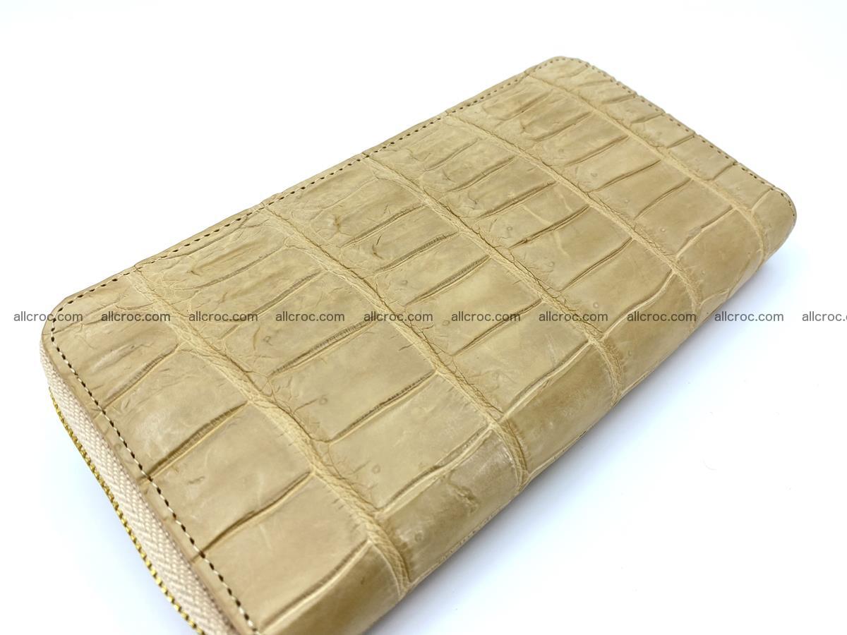 Crocodile skin long wallet 1 zip S-size 1378 Foto 5