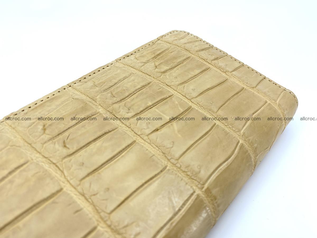 Crocodile skin long wallet 1 zip S-size 1378 Foto 4