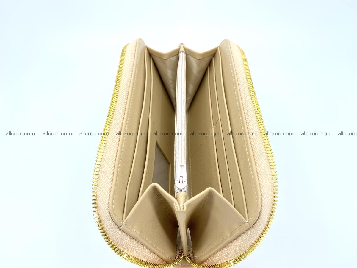 Crocodile skin long wallet 1 zip S-size 1378 Foto 8