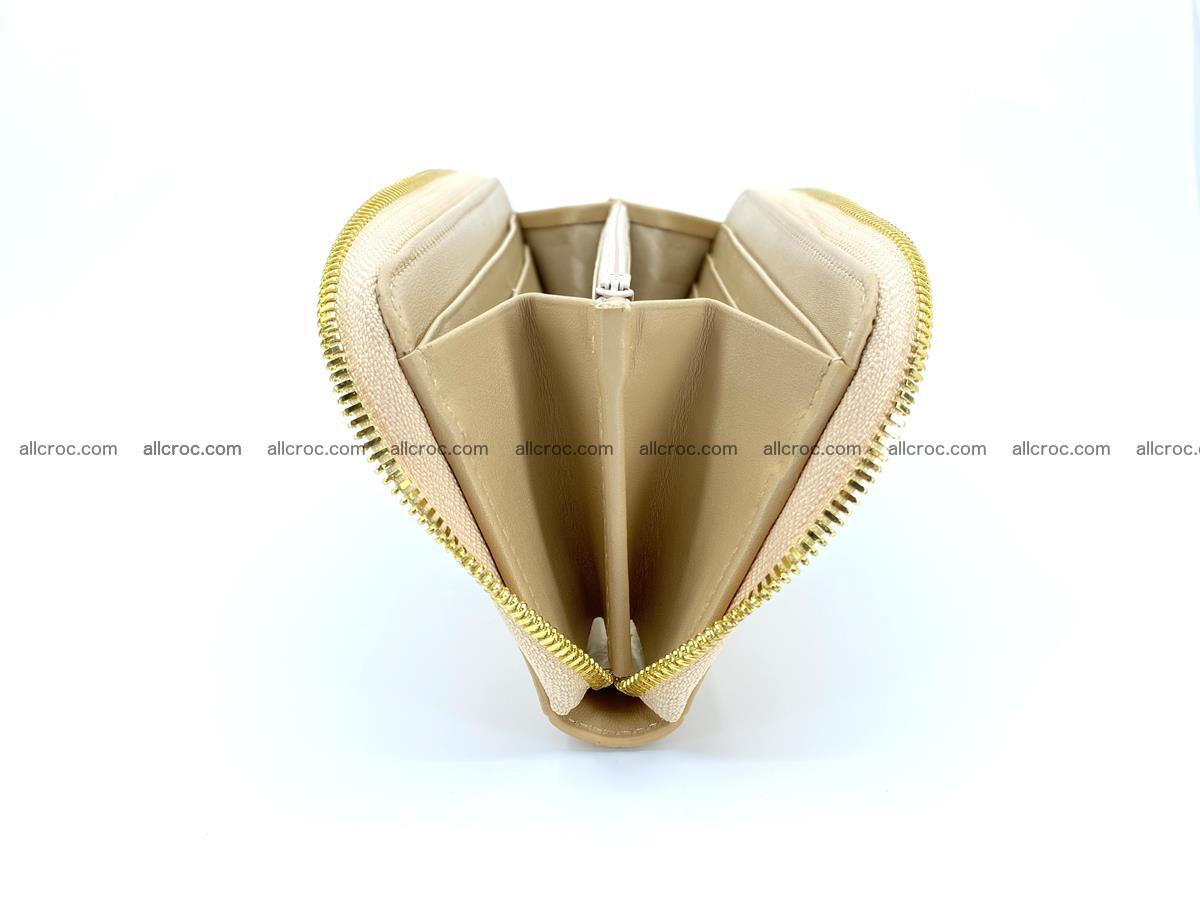 Crocodile skin long wallet 1 zip S-size 1378 Foto 7