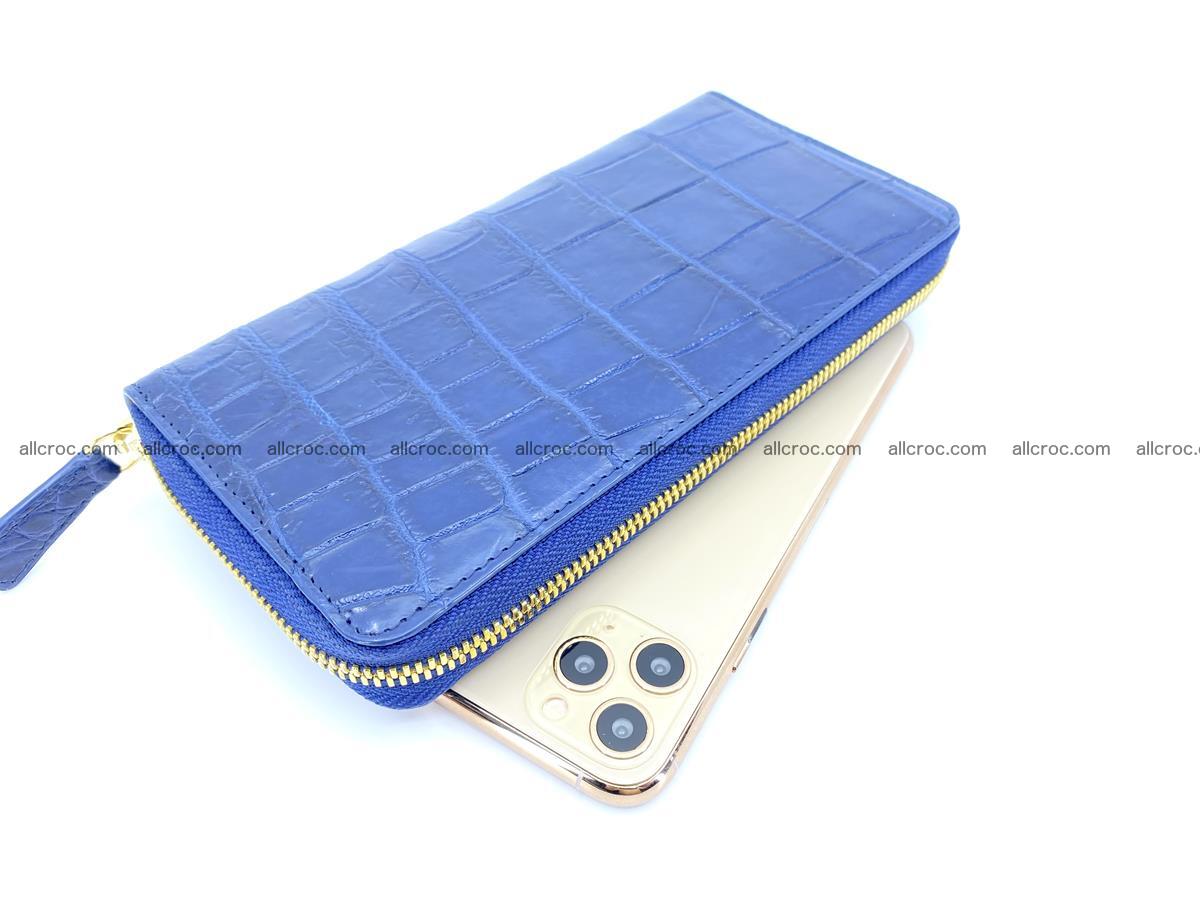 Crocodile skin long wallet 1 zip S-size 1377 Foto 0