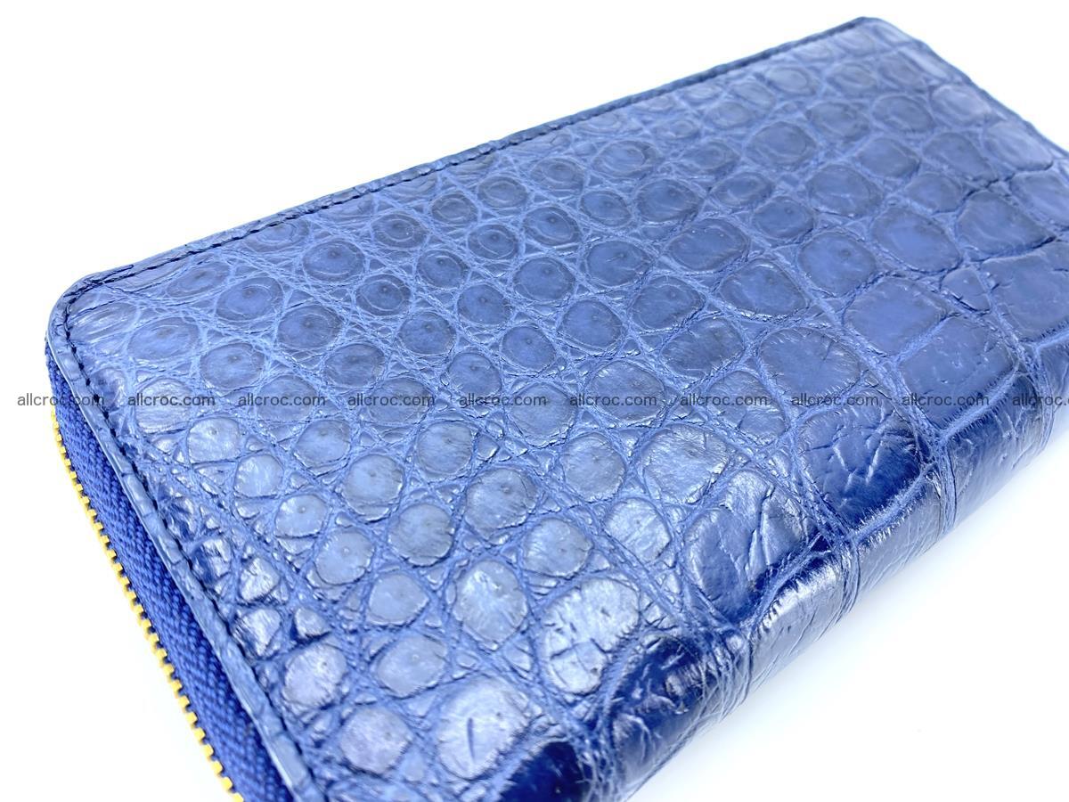 Crocodile skin long wallet 1 zip S-size 1377 Foto 5