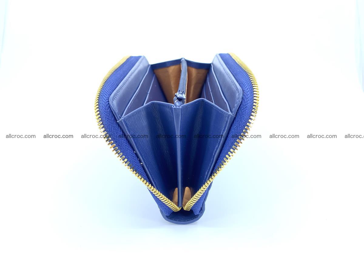 Crocodile skin long wallet 1 zip S-size 1377 Foto 8