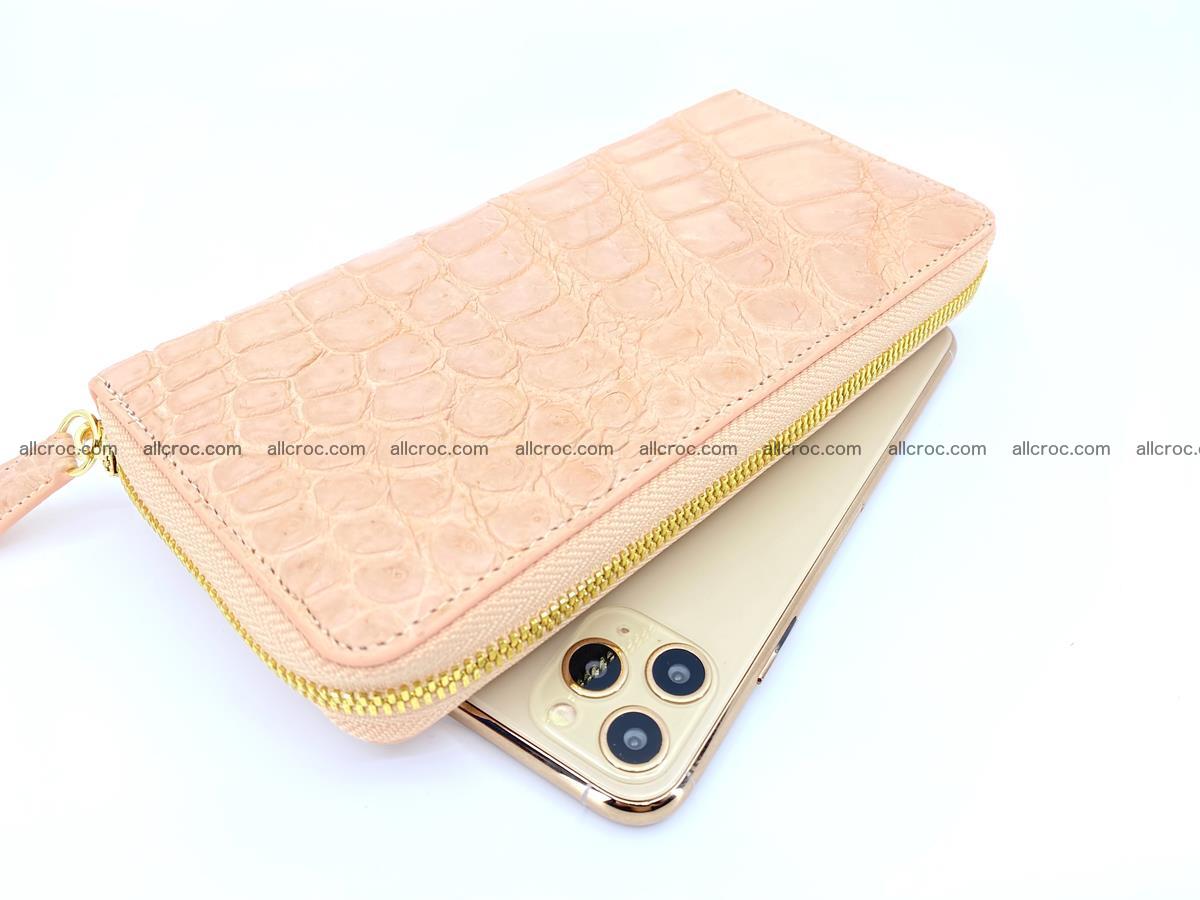 Crocodile skin long wallet 1 zip S-size 1382 Foto 0