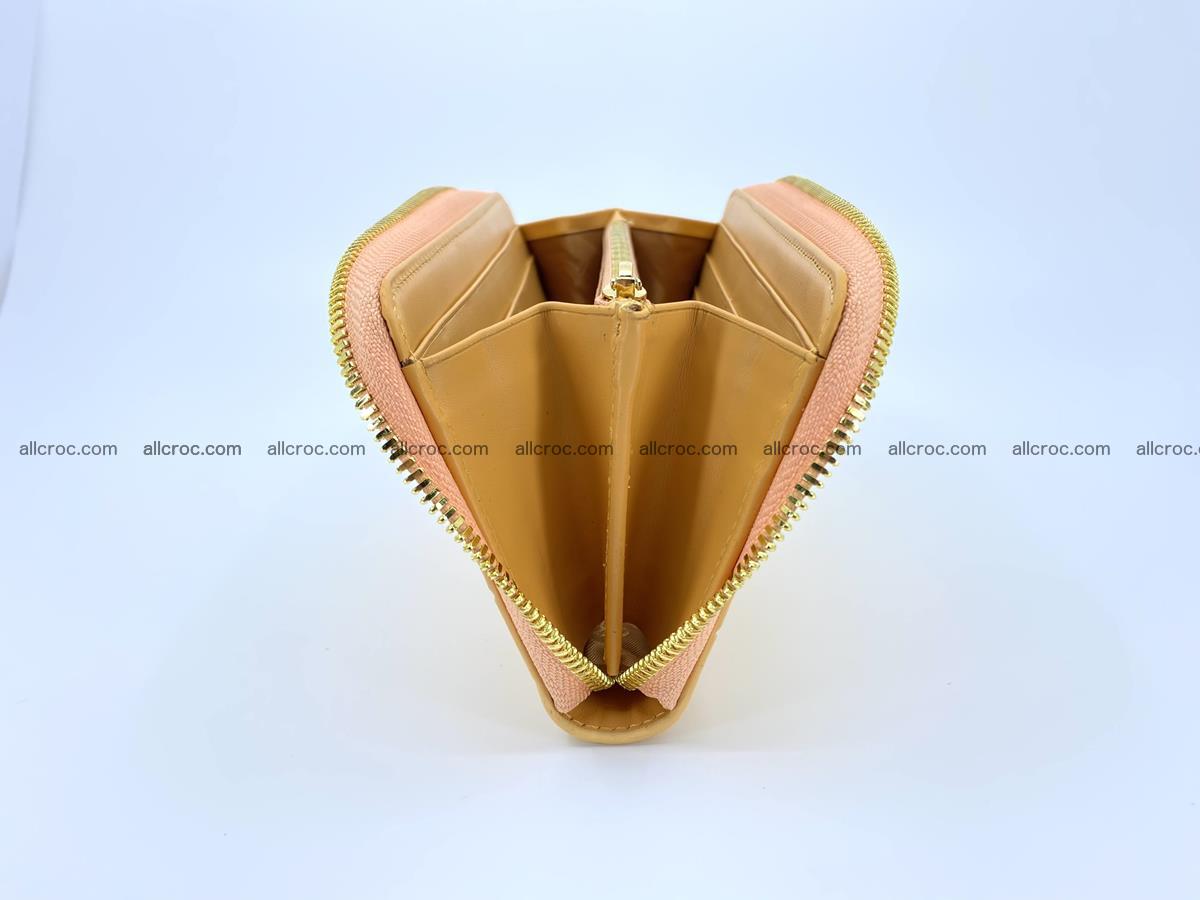 Crocodile skin long wallet 1 zip S-size 1385 Foto 5