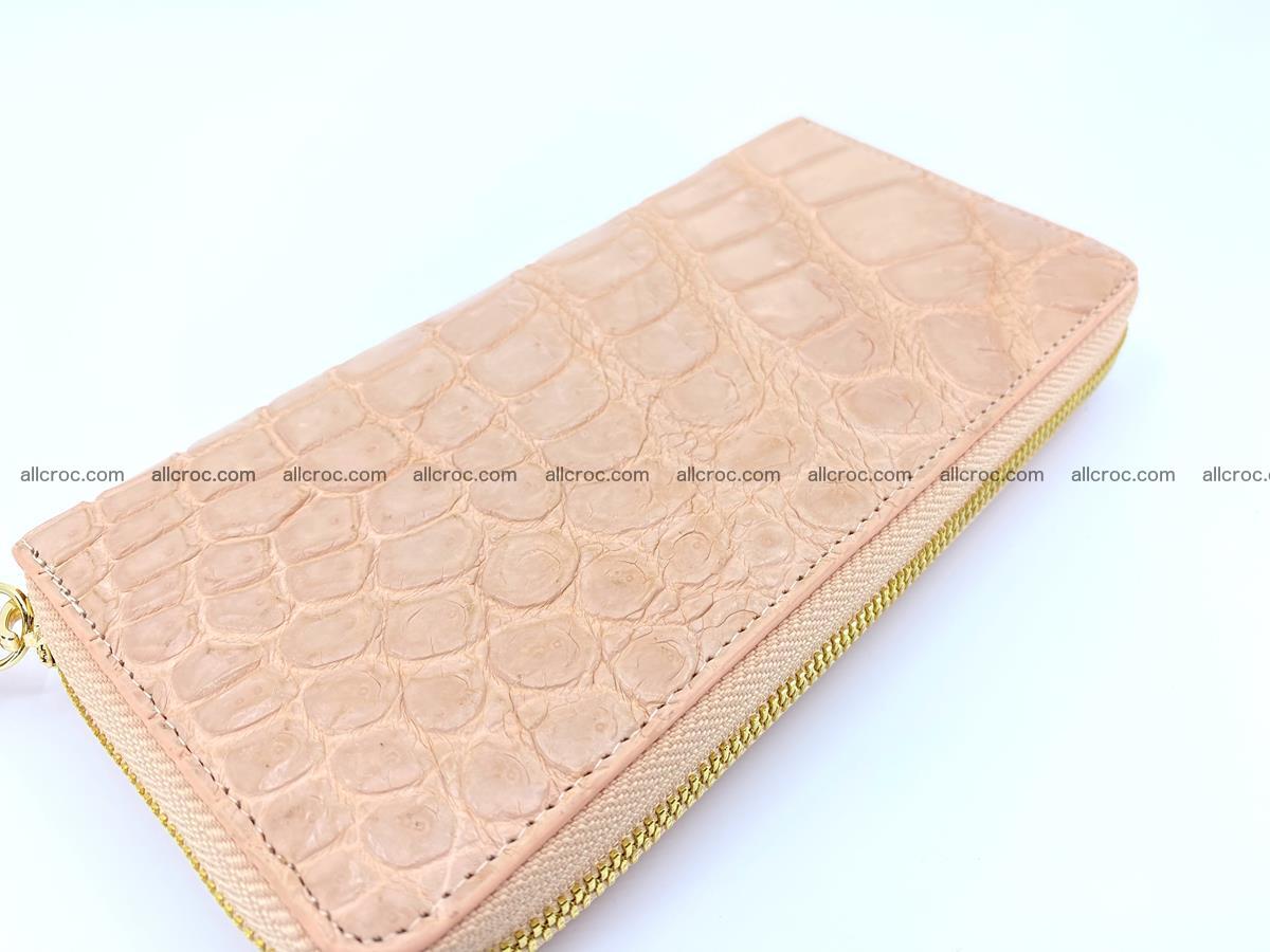 Crocodile skin long wallet 1 zip S-size 1382 Foto 1