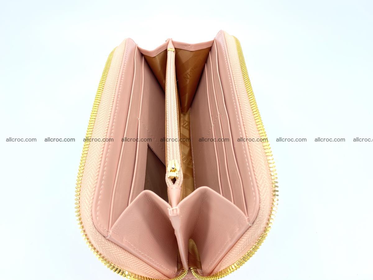 Crocodile skin long wallet 1 zip S-size 1382 Foto 6