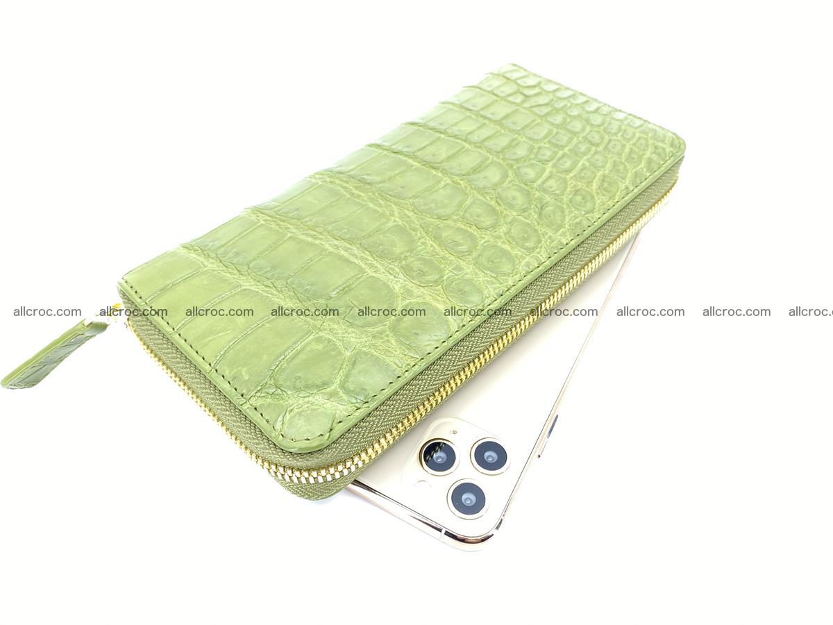 Crocodile skin long wallet 1 zip S-size 1380 Foto 0