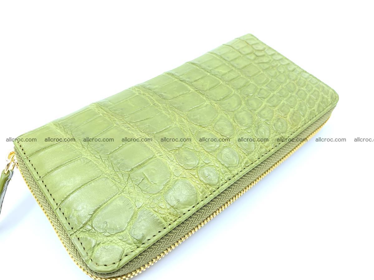 Crocodile skin long wallet 1 zip S-size 1380 Foto 1