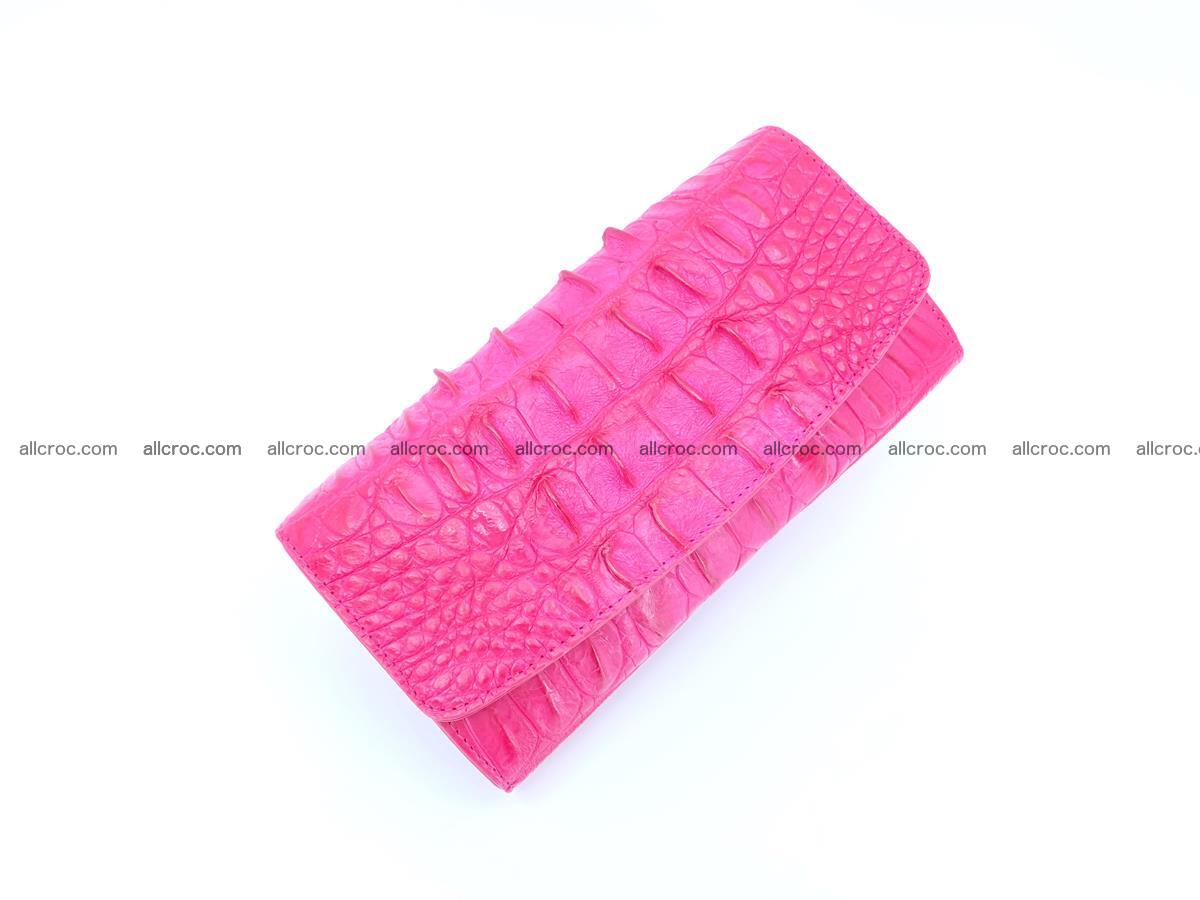 Crocodile skin long womens wallet 1017 Foto 2