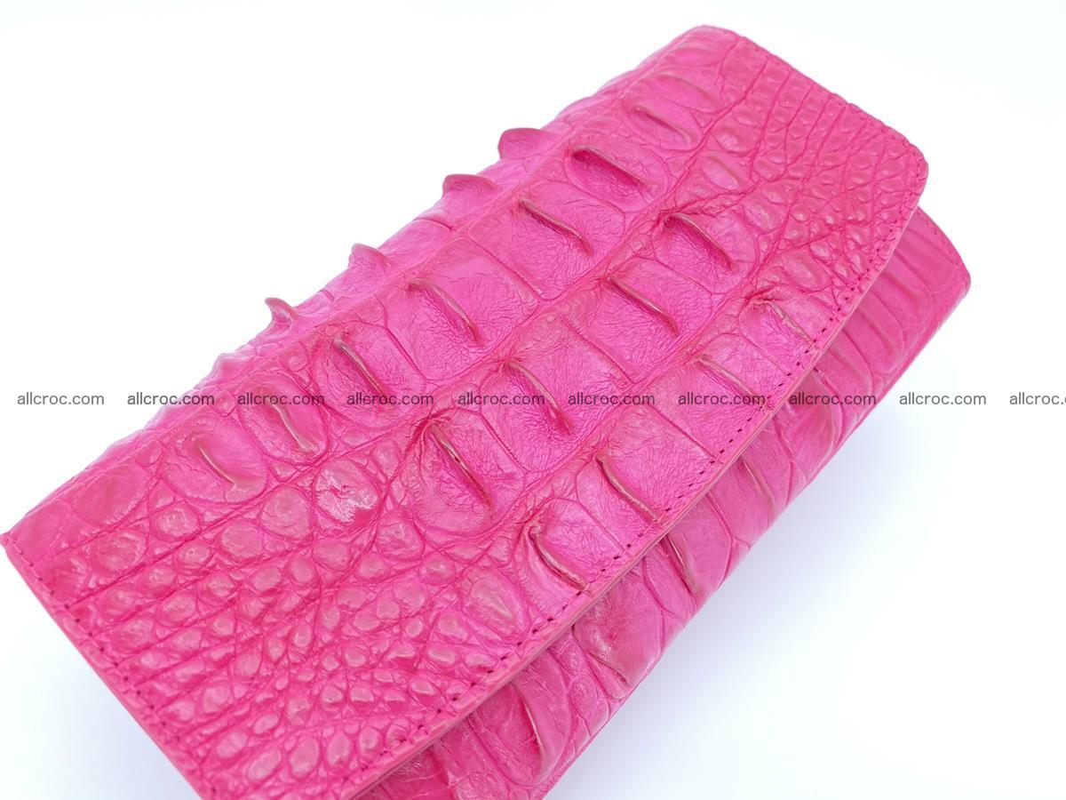 Crocodile skin long womens wallet 1017 Foto 3