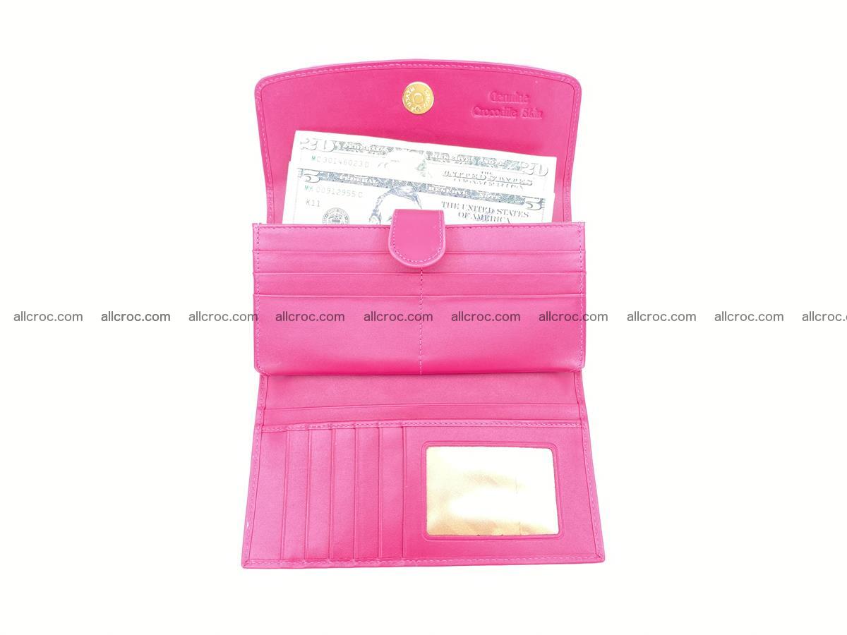 Crocodile skin long womens wallet 1017 Foto 9