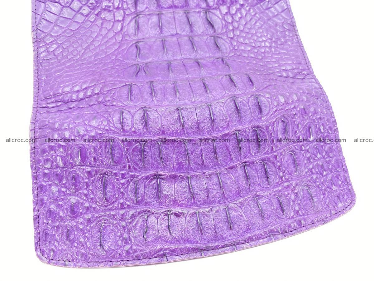 Crocodile skin long womens wallet 1018 Foto 7