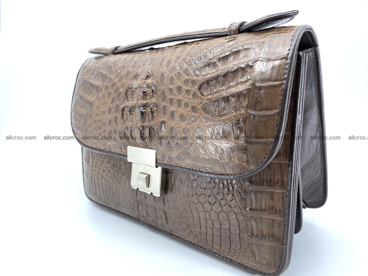 ﻿Crocodile skin men’s handbag 916 Foto 2