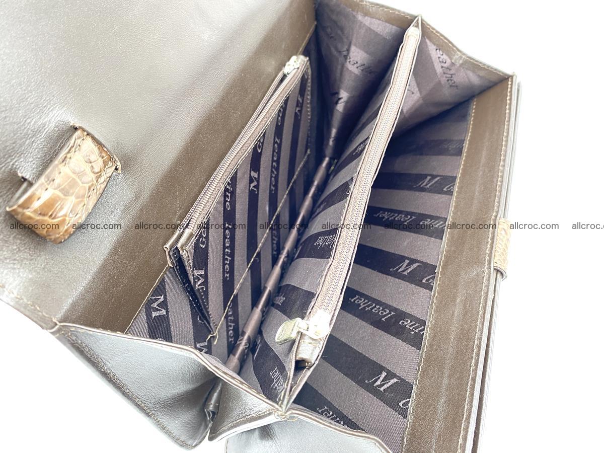 ﻿Crocodile skin men’s handbag 916 Foto 8