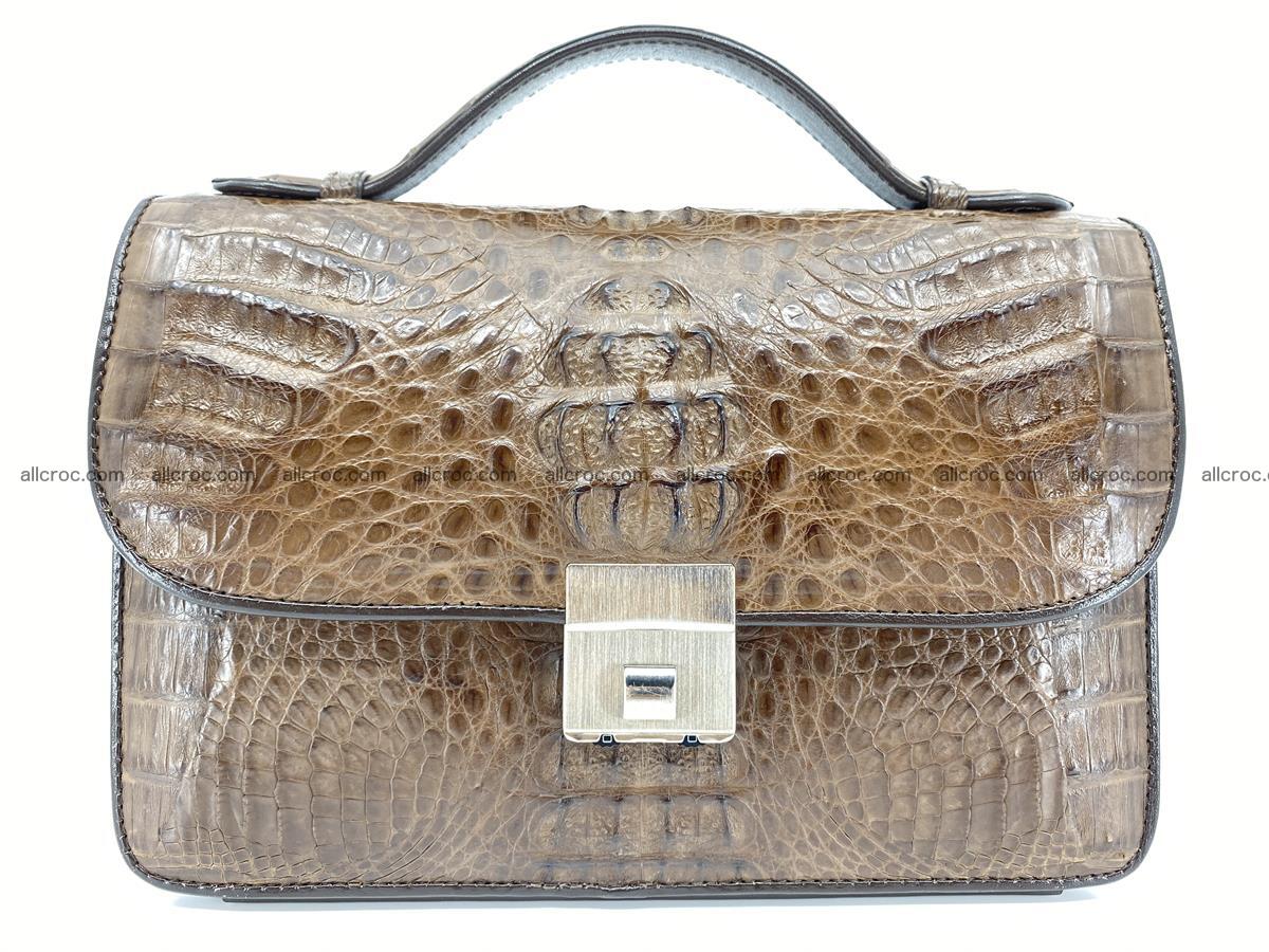 ﻿Crocodile skin men’s handbag 916 Foto 11