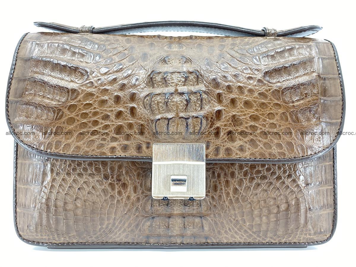 ﻿Crocodile skin men’s handbag 916 Foto 0