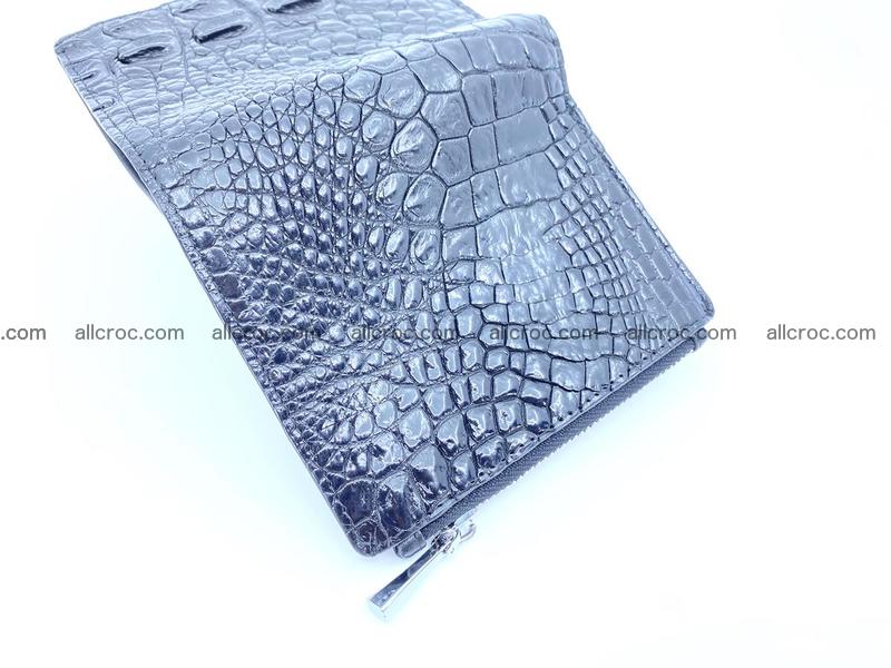 Crocodile  skin vertical wallet HK 1036