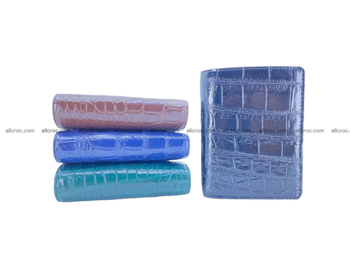 crocodile skin vertical wallet 1873 Foto 9