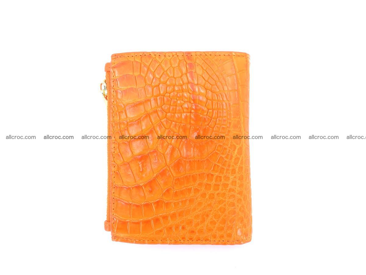 Crocodile skin vertical wallet HK 2 zip 1049 Foto 1