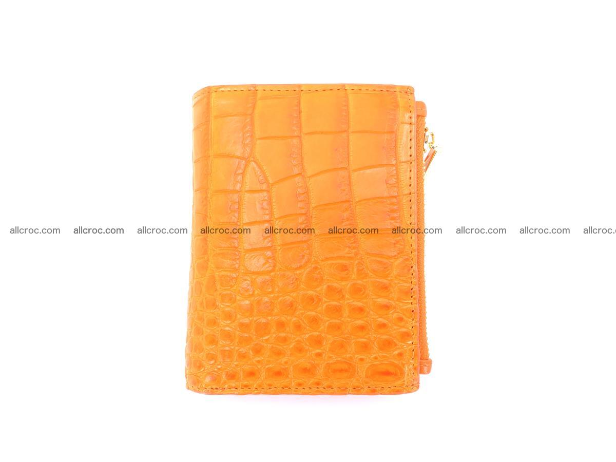 Crocodile skin vertical wallet HK 2 zip 1049 Foto 0