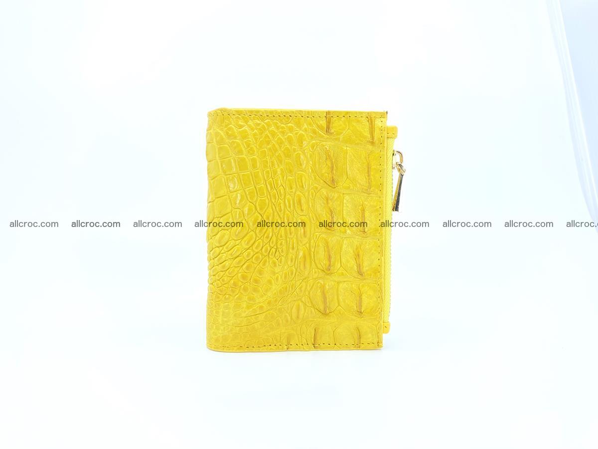 Crocodile skin vertical wallet HK 2 zip 1050 Foto 2