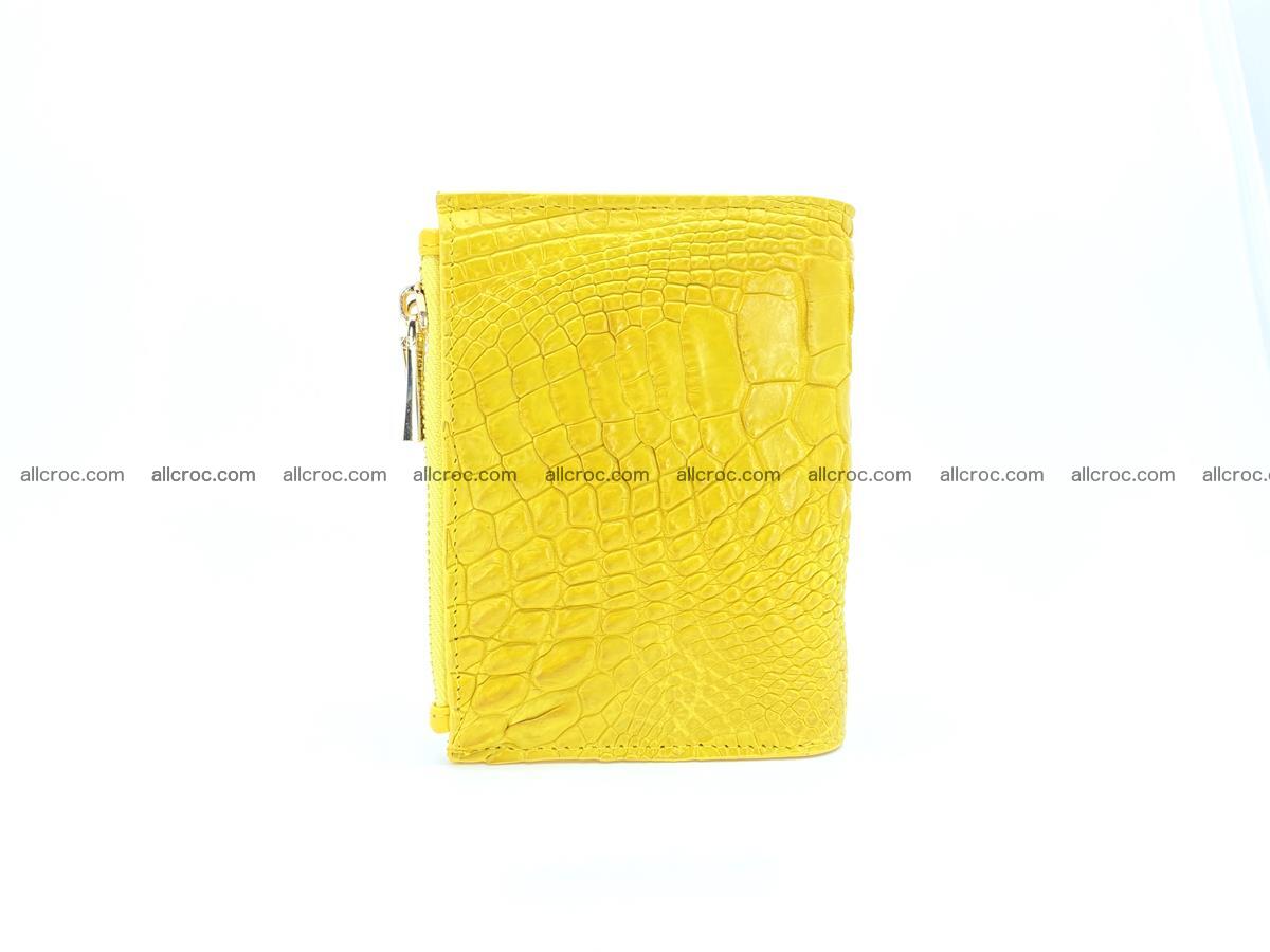 Crocodile skin vertical wallet HK 2 zip 1050 Foto 3
