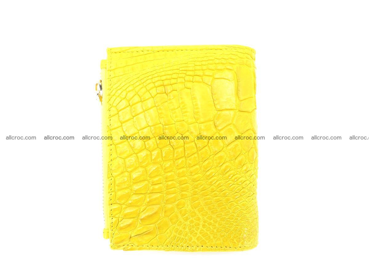 Crocodile skin vertical wallet HK 2 zip 1050 Foto 1