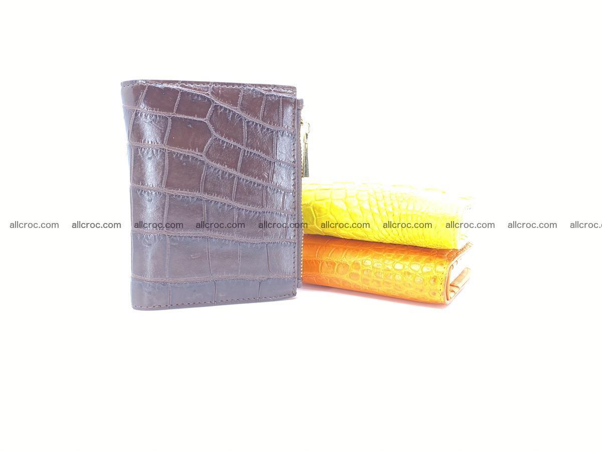 Crocodile skin vertical wallet HK 2 zips 1051 Foto 9